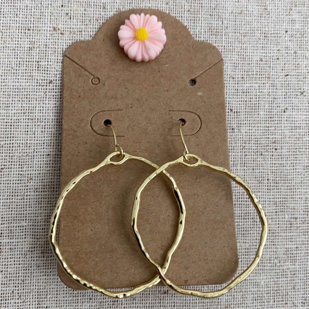 Gold earrings